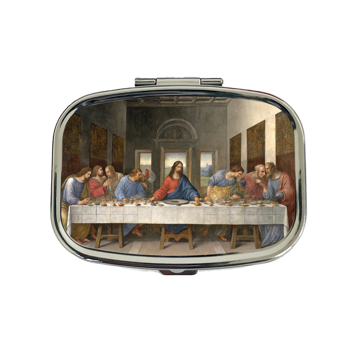 The Last Supper By Leonardo Da Vinci Jesus Inspired Travel Pill Box Case