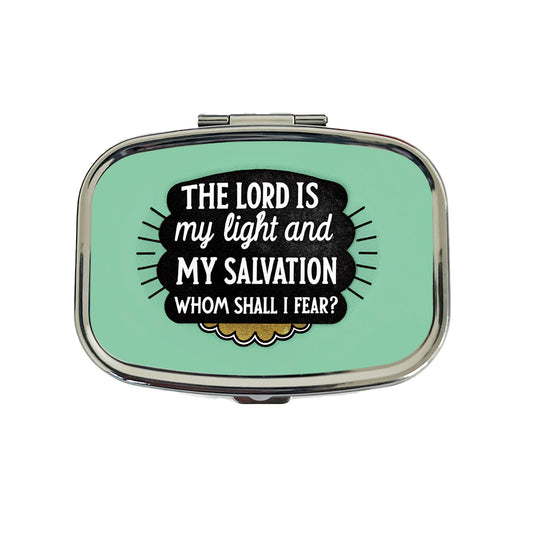 The Lord Is My Light And My Salvation Whom Shall I Fear Bible Travel Pill Box Case