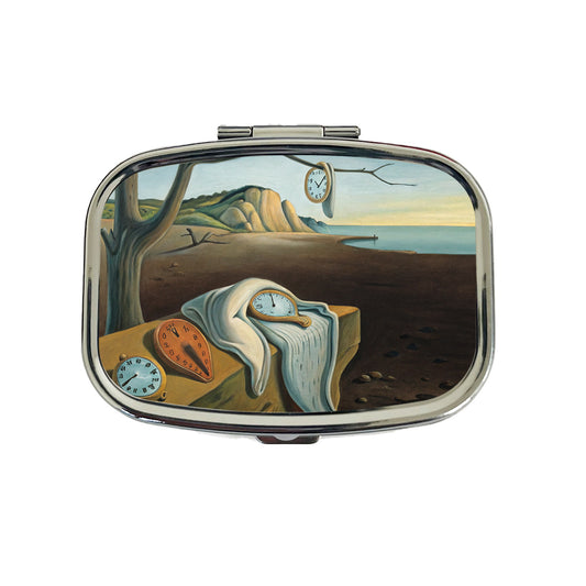 The Persistence Of Memory By Salvador Dali Inspired Clocks Travel Pill Box Case
