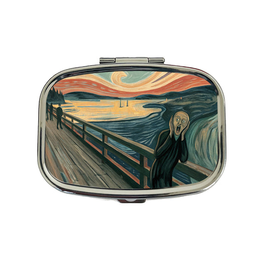 The Scream By Edvard Munch Parody Travel Pill Box Case
