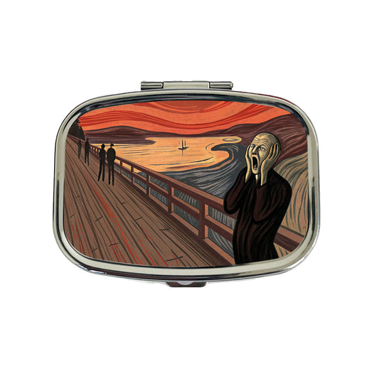 The Scream Inspired By Edvard Munch Travel Pill Box Case
