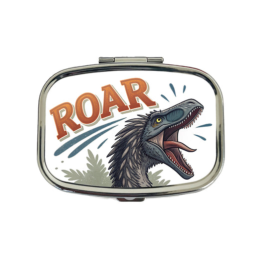 Therizinosaurus Roar Bold Dinosaur Travel Pill Box Case