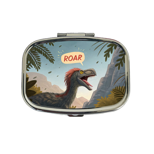 Therizinosaurus Roar Dinosaur Travel Pill Box Case