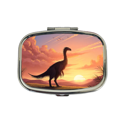 Therizinosaurus Sunset Travel Pill Box Case