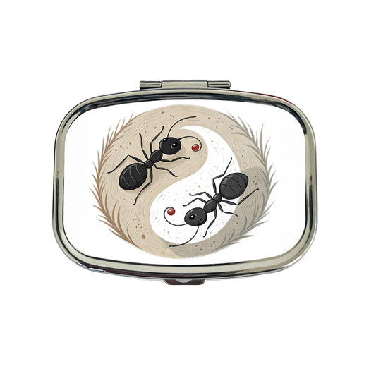 Two Ants Yin Yang Travel Pill Box Case