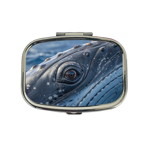 Whale Eye Close Up Travel Pill Box Case