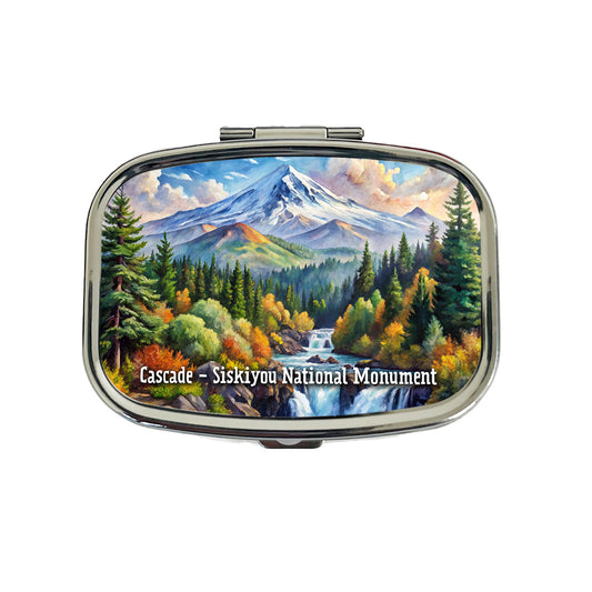 Cascade - Siskiyou National Monument California, Oregon Travel Pill Box Case