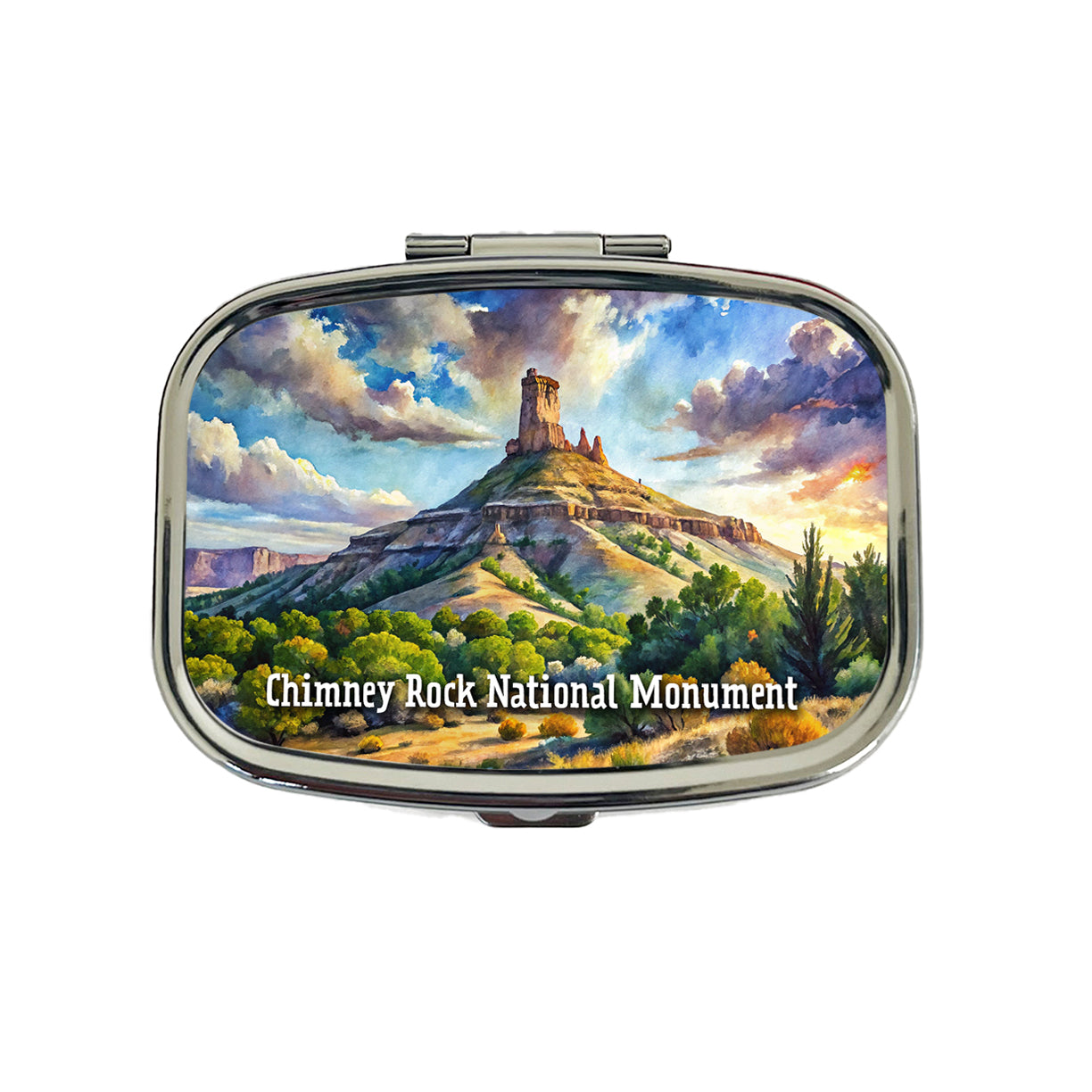 Chimney Rock National Monument Colorado Travel Pill Box Case