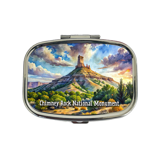 Chimney Rock National Monument Colorado Travel Pill Box Case