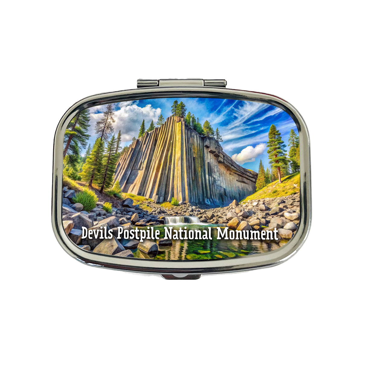 Devils Postpile National Monument California Travel Pill Box Case