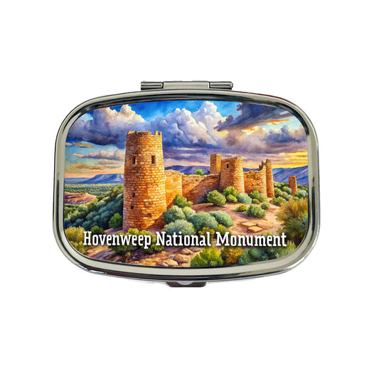 Hovenweep National Monument Colorado, Utah Travel Pill Box Case