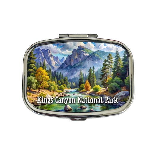 Kings Canyon National Park California Travel Pill Box Case