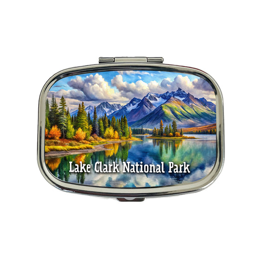 Lake Clark National Park Alaska Travel Pill Box Case