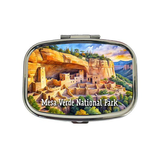 Mesa Verde National Park Colorado CO Travel Pill Box Case
