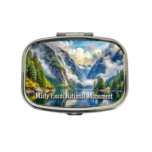 Misty Fjords National Monument Alaska Travel Pill Box Case