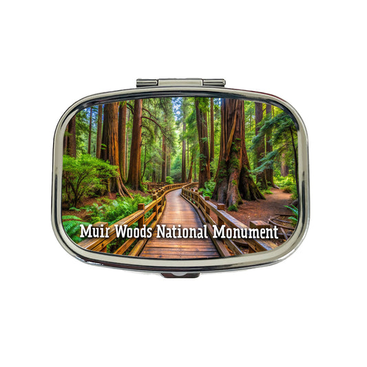 Muir Woods National Monument California Travel Pill Box Case