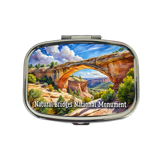 Natural Bridges National Monument Utah Travel Pill Box Case