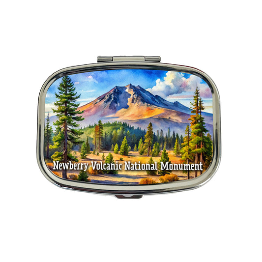 Newberry Volcanic National Monument Oregon Travel Pill Box Case