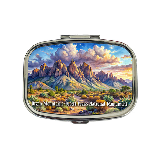 Organ Mountains-Desert Peaks National Monument New Mexico Travel Pill Box Case