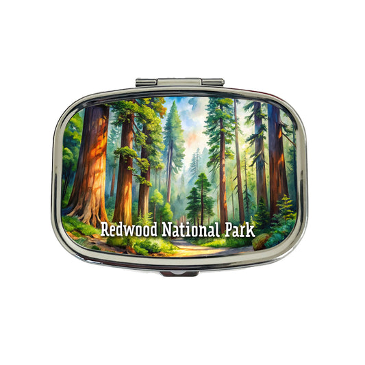 Redwood National Park California Travel Pill Box Case