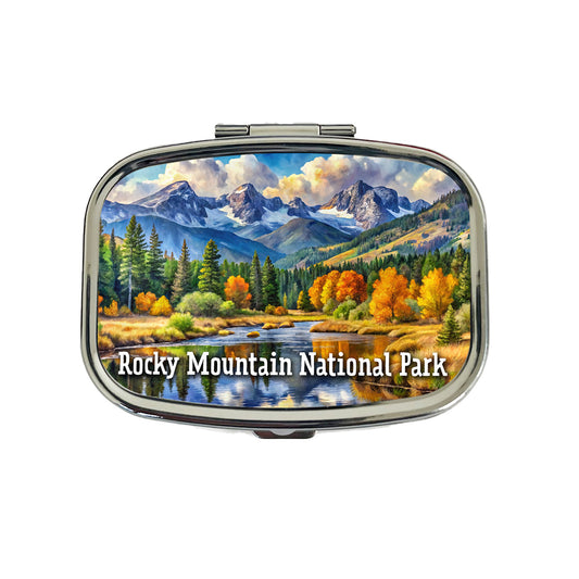 Rocky Mountain National Park Colorado Travel Pill Box Case