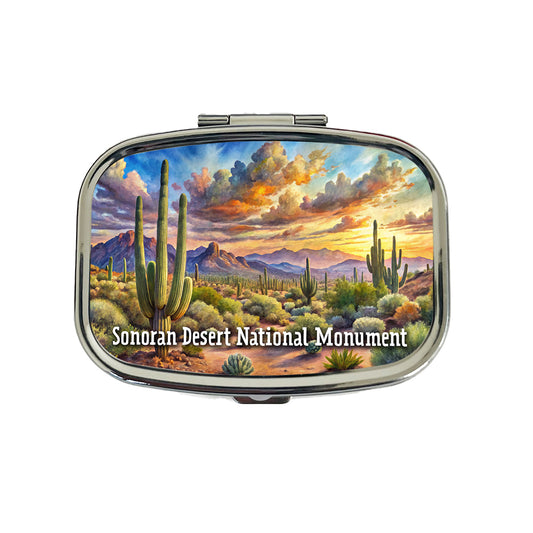 Sonoran Desert National Monument Arizona Travel Pill Box Case