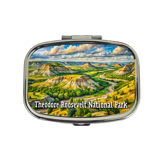 Theodore Roosevelt National Park North Dakota Travel Pill Box Case