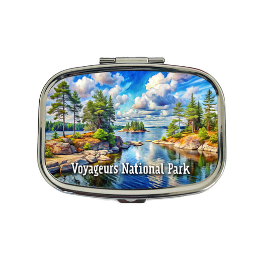 Voyageurs National Park Minnesota Travel Pill Box Case
