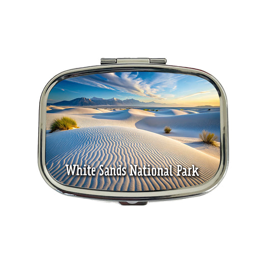 White Sands National Park New Mexico Travel Pill Box Case