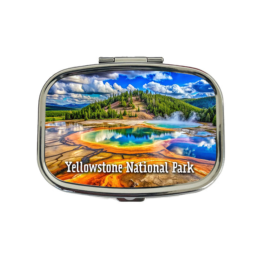 Yellowstone National Park Wyoming Travel Pill Box Case