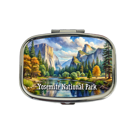Yosemite National Park California Travel Pill Box Case