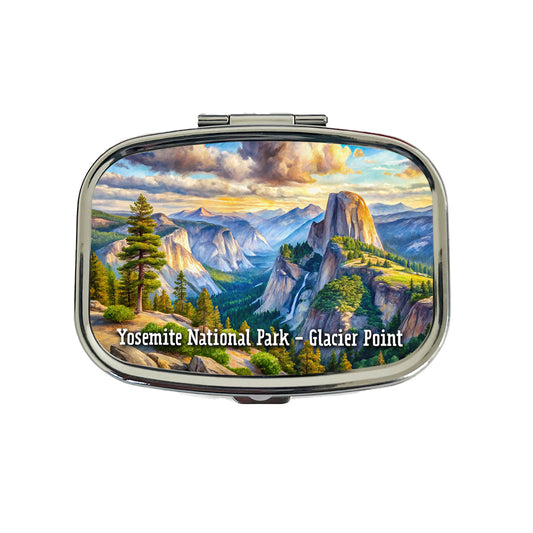 Yosemite National Park Glacier Point Travel Pill Box Case