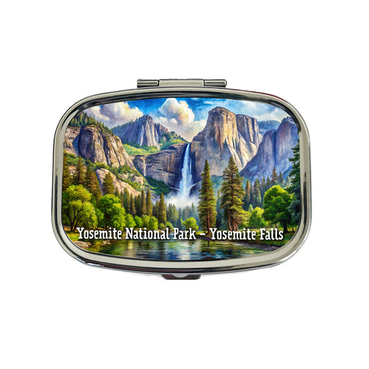 Yosemite National Park Yosemite Falls Travel Pill Box Case