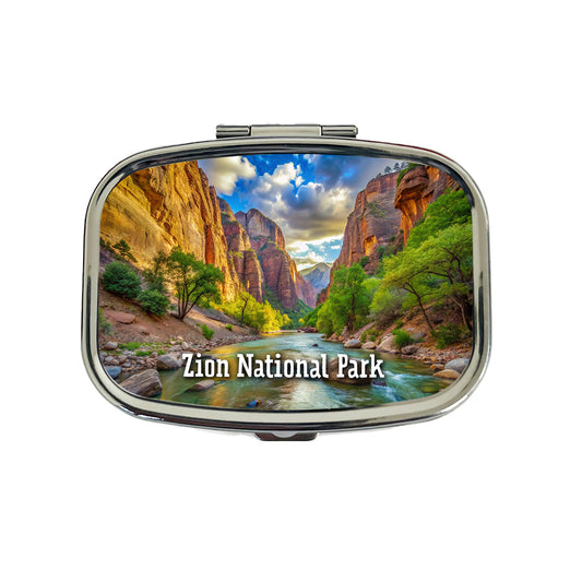 Zion National Park Utah Travel Pill Box Case