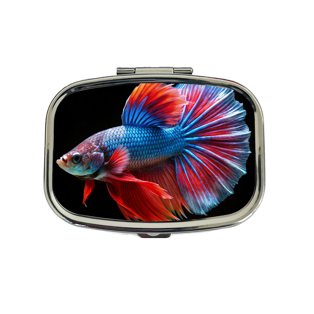 Betta Siamese Fighting Fish Travel Pill Box Case