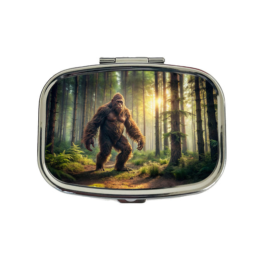 Big Foot Strolling Through The Forest Travel Pill Box Case