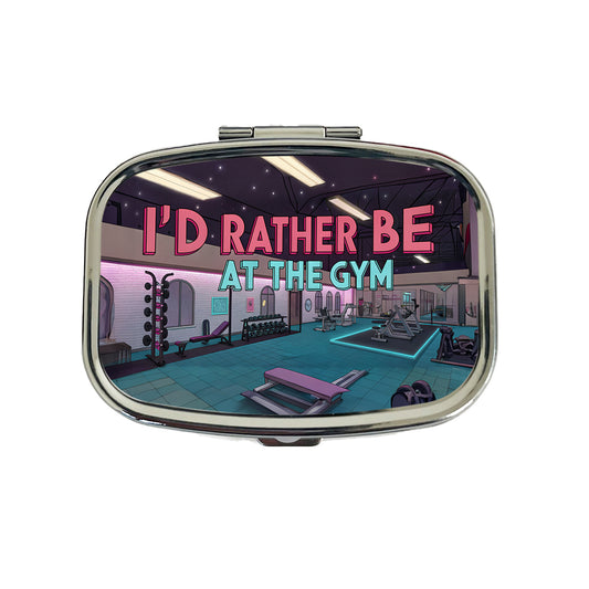 I'd Rather Be At The Gym Travel Pill Box Case