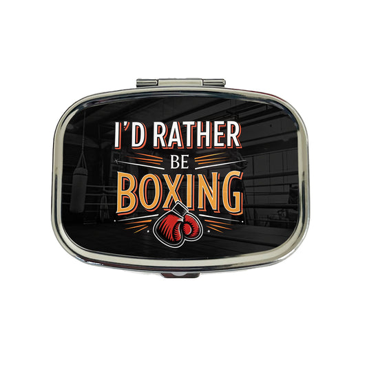 I'd Rather Be Boxing Travel Pill Box Case