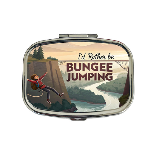 I'd Rather Be Bungee Jumping Travel Pill Box Case