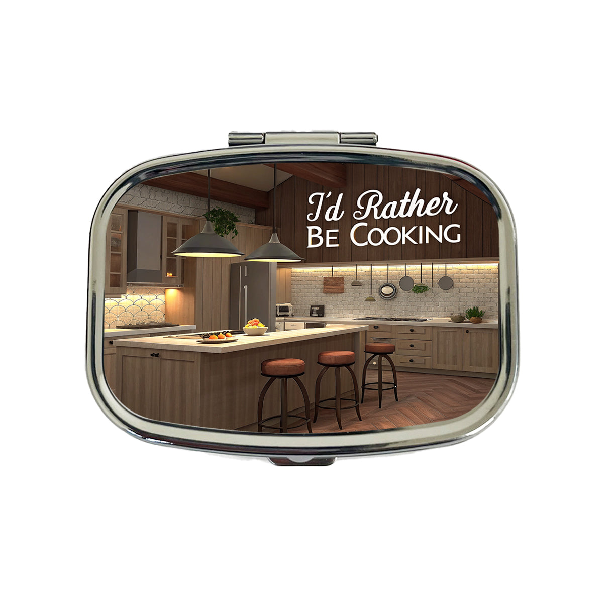 I'd Rather Be Cooking Kitchen Travel Pill Box Case