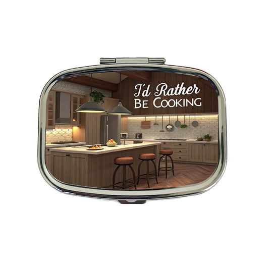 I'd Rather Be Cooking Kitchen Travel Pill Box Case