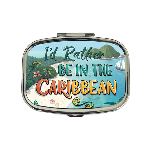 I'd Rather Be In The Caribbean Travel Pill Box Case