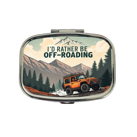 I'd Rather Be Off-Roading 4x4 Travel Pill Box Case