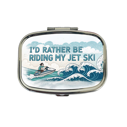 I'd Rather Be Riding My Jet Ski Travel Pill Box Case