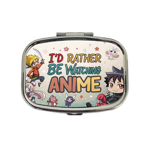 I'd Rather Be Watching Anime Travel Pill Box Case