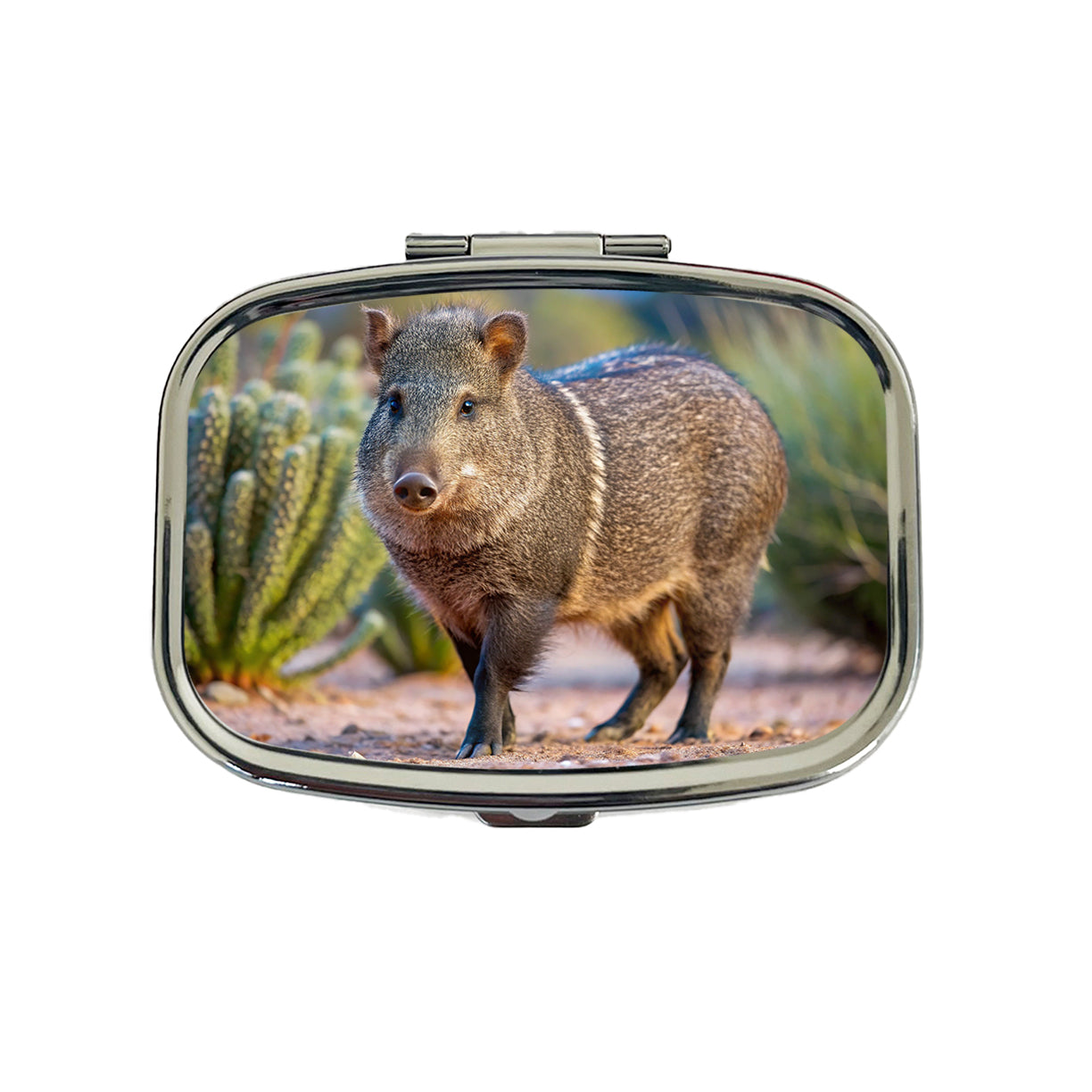 Javelina in Nature Travel Pill Box Case