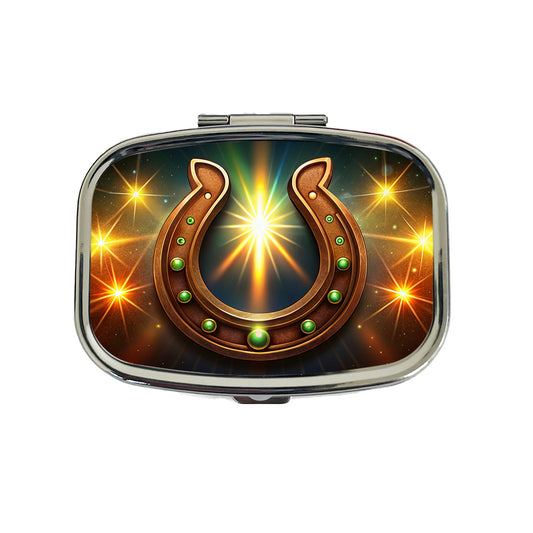 The Lucky Horseshoe Travel Pill Box Case
