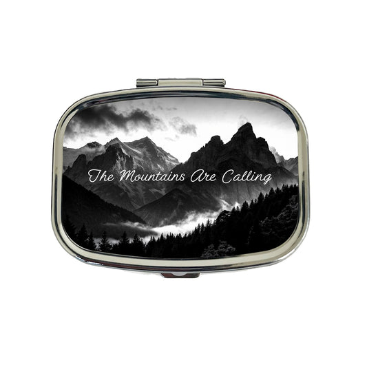 The Mountains Are Calling Adventure Awaits Travel Pill Box Case