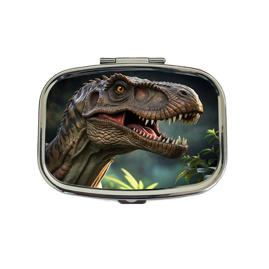 Tyrannosaurus T-Rex Dinosaur Head Travel Pill Box Case