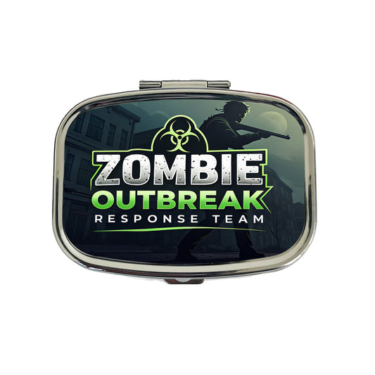 Zombie Outbreak Response Team Biohazard Design Travel Pill Box Case